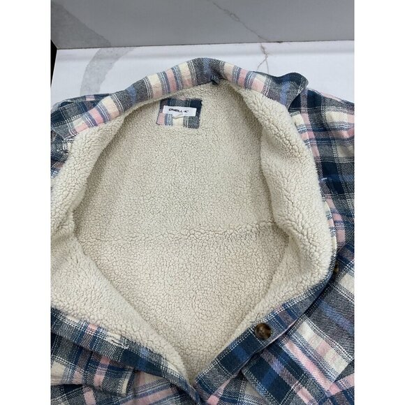 O’Neill Sherpa Lined Flannel Shirt Jacket Size S - Picture 8 of 10